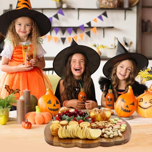 Halloween Pumpkin Wooden Cutting Board - Fall Kitchen Decor & Serveware