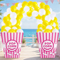 Pink Popcorn Balloon & Prop Set with Giant Popcorn Boxes - 200 Balloons (Pink / 204)
