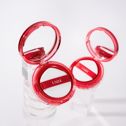 IZEZE Love Me Cushion 0.49 oz, 14g (#23 Nude) Glow Finish type, Dewy Finish, Korean Makeup Cushion for All Skin Types