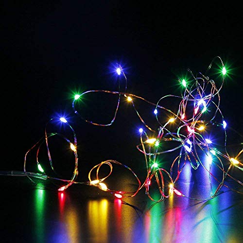 Multicolor 6 Pack LED Fairy String Lights 20FT Battery Operated Indoor Outdoor