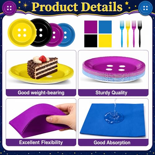 Horror Birthday Party Decorations Set with Plates Balloons Banner and More