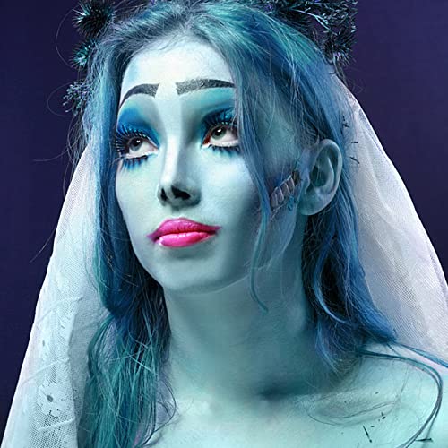 Light Blue Face Body Paint - 1.05oz Water-Based Washable Sadness Makeup for Halloween Cosplay
