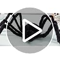 Giant Halloween Spider Decoration with LED Eyes and Sound - 47 Inch