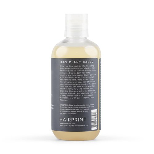 Hairprint Chelating Shampoo - Deep Cleansing Formula for Hard Water Residue | Gentle & Non-Toxic (8 Fl Oz)