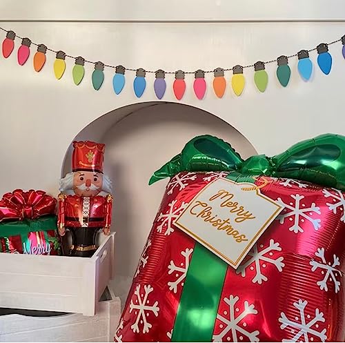 Finished Rainbow Paper Banner Garland for Home Party & Holiday Decor - Pack of 2