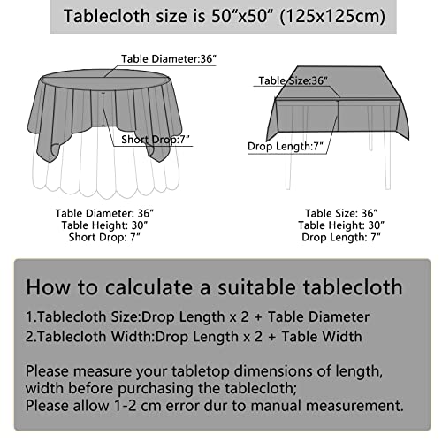 Black Sequin Table Overlay 50x50 Inch Square - Elegant Party Decor