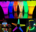 Glow Sticks 300 Pack - 8-Inch Neon Glow-in-the-Dark Party Favors - Variation 1