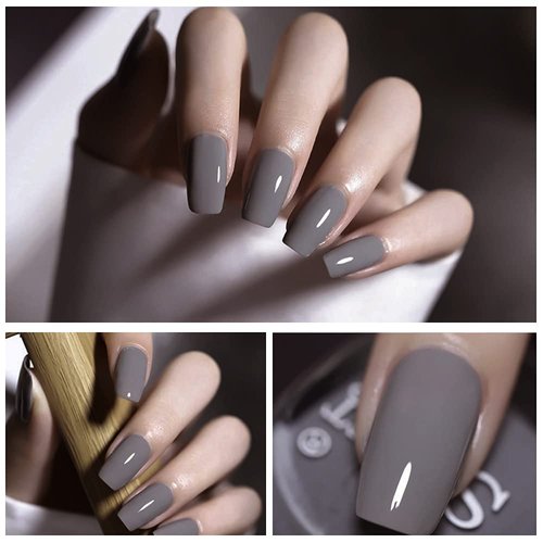 Gel Nail Polish Starter Kit - 6 Colors Gel Polish Set Base Top Coat, 36W LED UV Nail Lamp with Full DIY Gel Manicure Nail Tools by Vishine 8ml #12