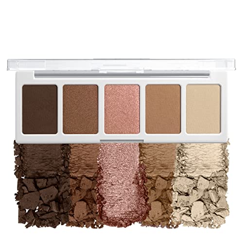 Wet n Wild Color Icon Eyeshadow Palette - Brown Walking On Eggshells, 5 Shades, Matte & Shimmer
