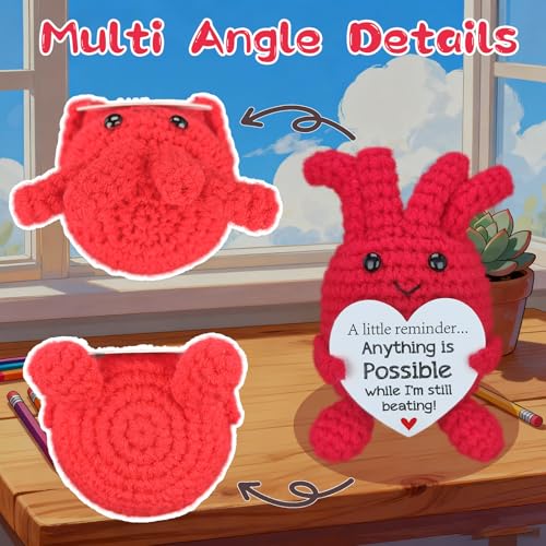 Easter Handmade Crochet Heart Encouragement Gift - Variation of Possible