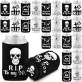 Gothic 24-Pack Death to My Twenties Can Coolers, 30th Birthday Skull RIP