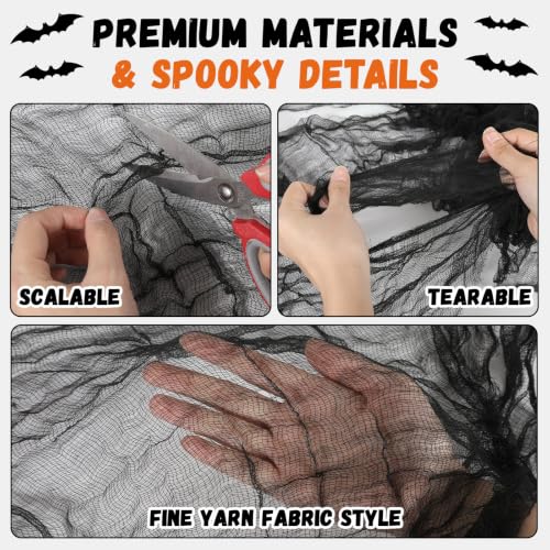 Halloween Party Decorations Black Creepy Cloth & Bat Wall Decor - Black Bat Variation