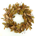 Fall Wreath 20 Inch Autumn Front Door Decor with Magnolia Leaves and Pomegranate