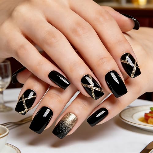 Black Gel Nail Polish 15ml - Long-Lasting, High Shine, Salon Quality