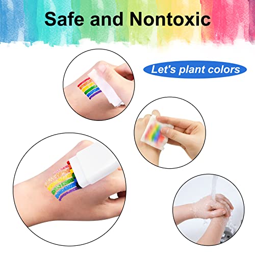 2 Pack Rainbow Pride Face & Body Paint Sticks for Parade & Celebrations