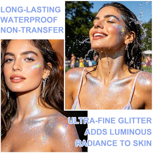 Rainbow Glitter Hair & Body Spray Set - Pink & Sparkling Pink Variation