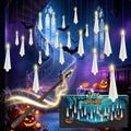 White 20 Pcs Halloween Ghost Flameless Floating Candles with Wand Remote Timer - Indoor & Outdoor Decor