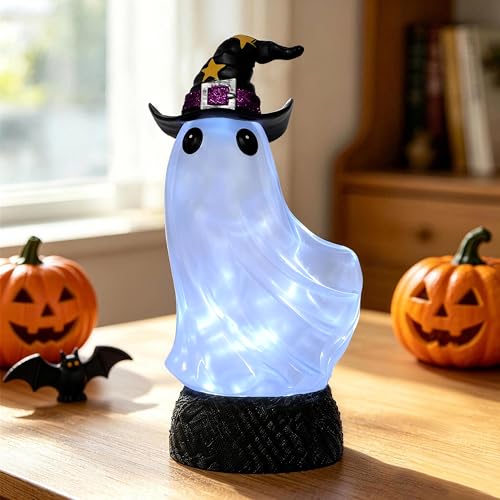 Halloween Lighted Ghost Swirling Water Globe - Smoky Water Variant
