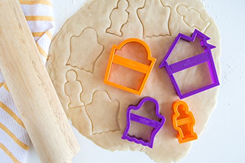 Nesting Halloween Cookie Cutter Set - Haunted House, Ghost, Tombstone & Mummy