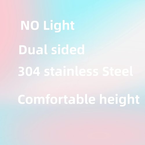Gecious Silver Makeup Mirror 1X/10X Free Standing 8 Inches 360 Swivel Dual-Sided Tabletop Makeup Mirror, Metal