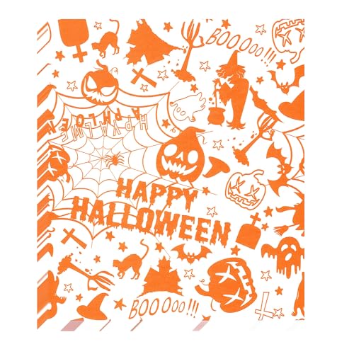 Halloween Themed Wax Paper Sheets - Greaseproof, Waterproof, Food Wraps, 100 Sheets