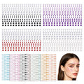 Colorful Face Gems Self-Adhesive Eye & Body Rhinestones - Vibrant 15 Colors, 3 Sizes - Rosiour