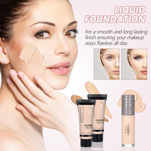 All in One Makeup Kit for Women - Multi-Purpose Makeup Set with Cosmetic Bag - C Set Box