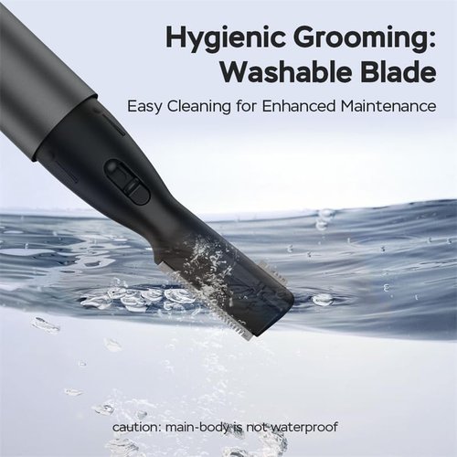 aisleek Upgraded Eyebrow Trimmer for Men, Precision Detailer, Battery-Powered Eyebrow Razor with Rinseable Blade, Facial Hair Trimmer with Comb, Compact Pen-Size, Safe Painless Shaver