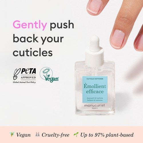 Manucurist Cuticle Remover Gel - 9-Free & 97% Bio-Sourced Ingredients - 0.5 fl oz Bottle