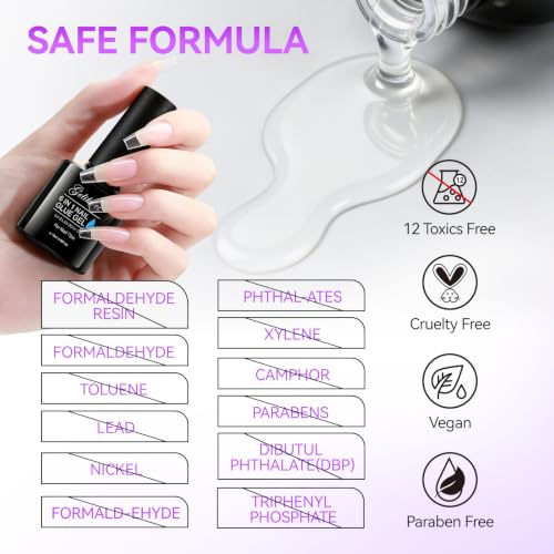 UV Nail Glue Gel 32ML - Strong Press-On & Extension Adhesive, 2pcs 16ML Set