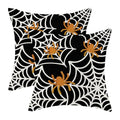 Halloween 06 20x20 Inch Pillow Covers Set of 2 Spider Web Decor Fall Autumn