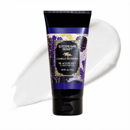 Camille Beckman Glycerine Hand Therapy Cream, Blackberry Lavender, 6 Ounce