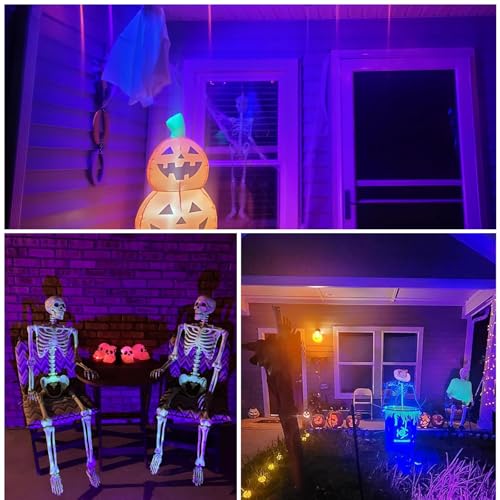 Outdoor LED Blacklight Spotlight 15W Waterproof Landscape Lighting for Halloween Parties