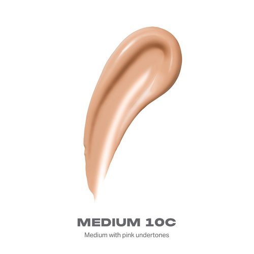 Morphe Lightform Dewy Foundation - Long-Lasting Hydration & Natural Radiance - Medium 10C (1.01 fl oz)
