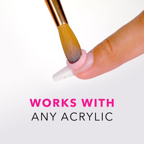 Kiara Sky EMA 16fl oz Liquid Monomer and 100% Kolinsky Brush Starter Duo (6 fl oz Monomer + Kolinsky Size 14 Brush)