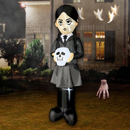 6 FT Inflatable Halloween Witch Decor with LED Lights for Yard