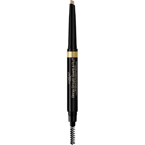 L'Oreal Paris Brow Stylist - Shape & Fill Mechanical Eyebrow Pencil, Blonde, 0.008 Oz | Perfect for Defined Brows