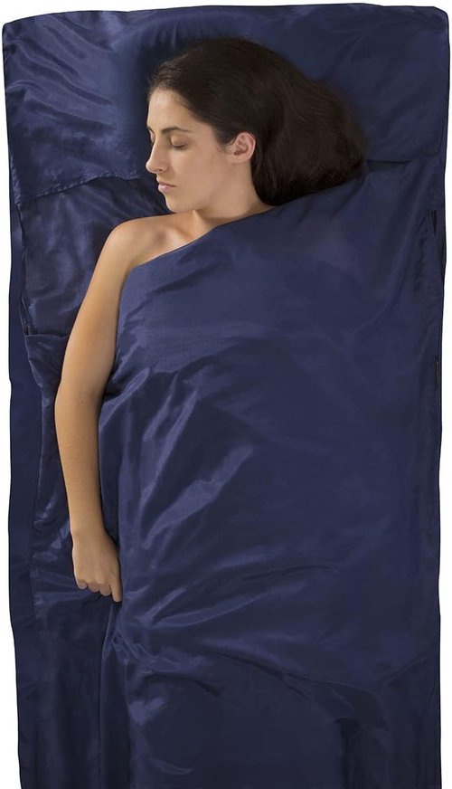Sea to Summit Silk-Cotton Blend Sleeping Bag Liner - Lightweight Travel Essential for Comfort