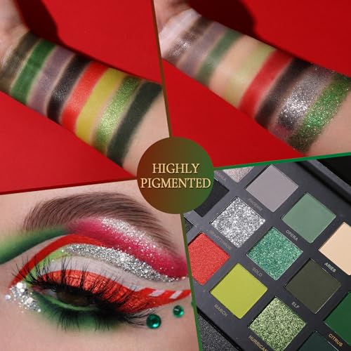 Gilding Sea Eyeshadow Palette - 18 Color Matte Shimmer Metallic Glitter Eye Makeup