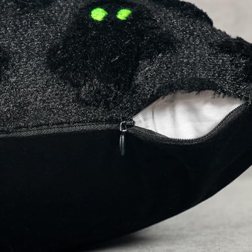 Halloween Pillow Covers 18x18 Set of 2 Black Ghost Home Decor - Green Variation