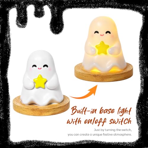 Mini Ghost Figurine Halloween Home Decoration - White2