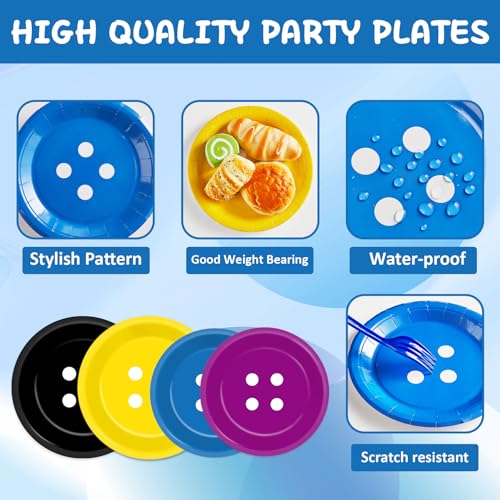 96-Piece Halloween Party Tableware Set - Disposable Plates Napkins Cutlery for Guests