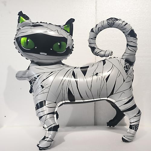Halloween Mummy Cat Balloons Arch Kit for Spooky Party Decorations