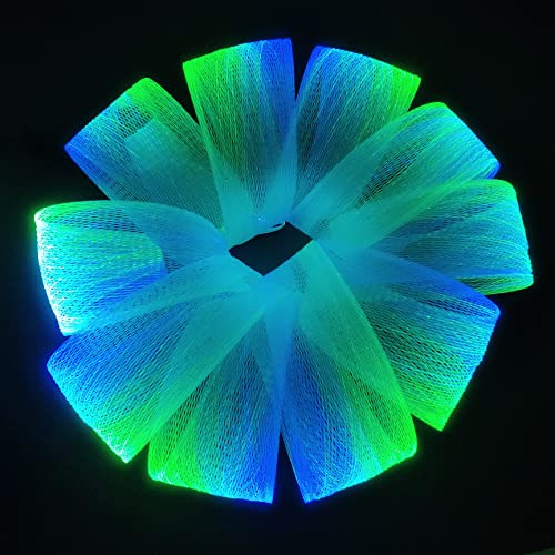 LED Fiber Optic Mesh Light Kit for Party Halloween Christmas Ceiling Trees - 6 Meters + Remote