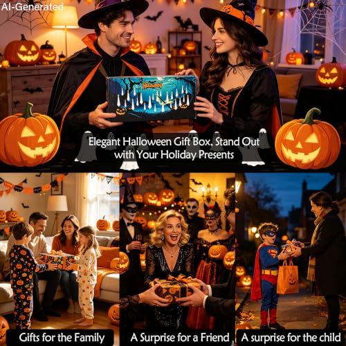 Ghost Flameless Floating Candles with Wand Remote - 20 Pcs Halloween Decoration - White (Variation: Ghost White-20pcs)