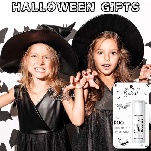 Halloween Skull Lip Balm Set - Bat Variation, 10 Pack Bulk Lip Care Gifts