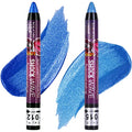 MEICOLY 2pcs Blue Eyeshadow Sticks for Halloween & Cosplay - Metallic Shimmer Waterproof Eye Makeup
