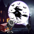 Halloween Projector Light with LED Film Slides - Witch