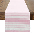 Pink Stripes Table Runner - Geometric Minimalist 90x13 Inch for Dining & Party
