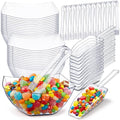 Vesici 48 Pcs Clear Plastic Candy Bowls Set - 12 oz for Buffet & Serving - Variation: Clear / 12 oz